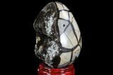 Septarian Dragon Egg Geode - Crystal Filled #88294-2